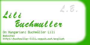 lili buchmuller business card